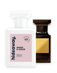 Hideaway. Smoke & Sugar perfume 50ml beside the Tom Ford Tobacco Vanille bottle it is inspired by