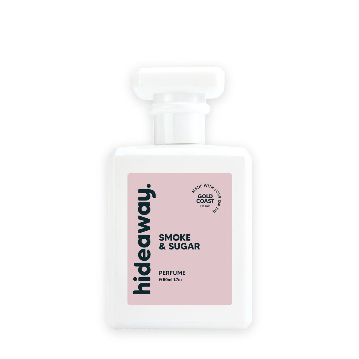 Hideaway. Smoke & Sugar perfume 50ml bottle
