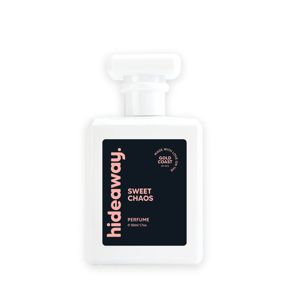 Hideaway. Sweet Chaos perfume 50ml bottle