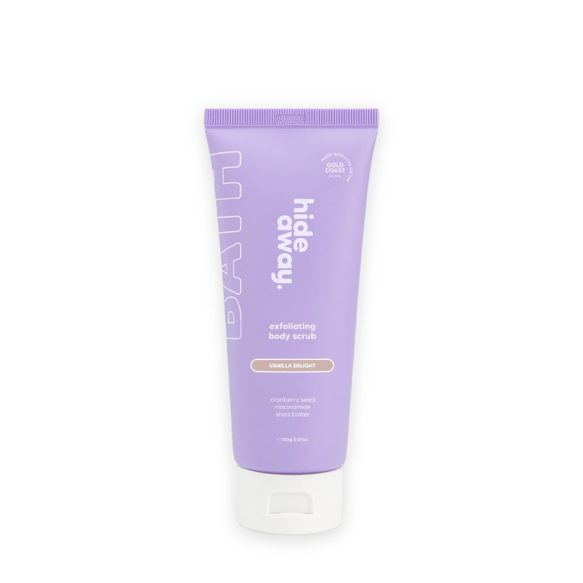 Hideaway. Vanilla Delight exfoliating body scrub
