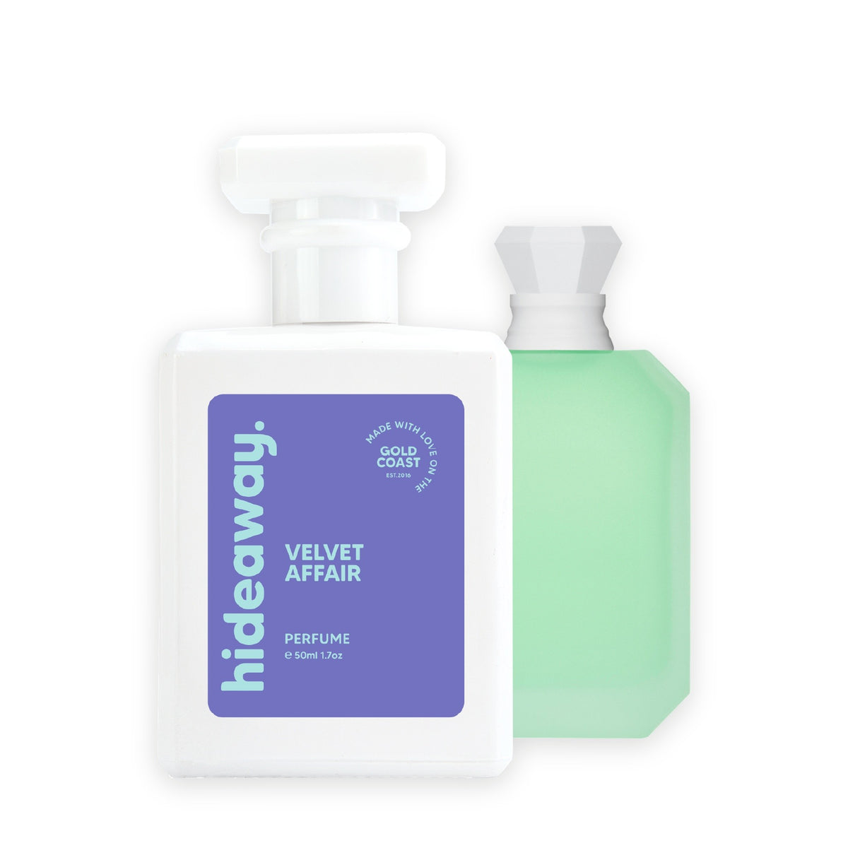 Hideaway. Velvet Affair perfume 50ml beside the Kayali Pistachio 33 bottle it is inspired by
