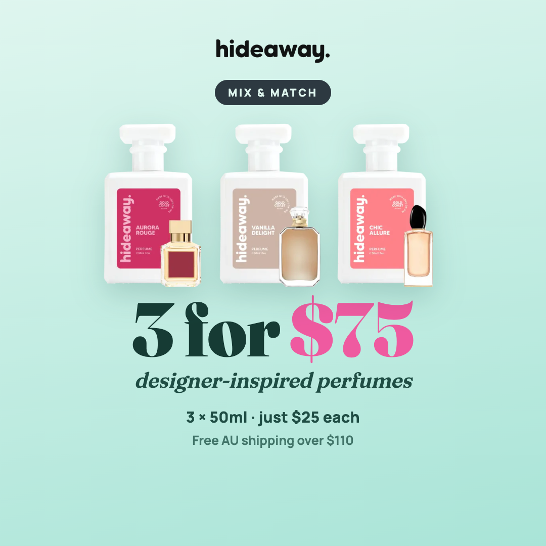 Hideaway 3 perfumes for $75 bundle