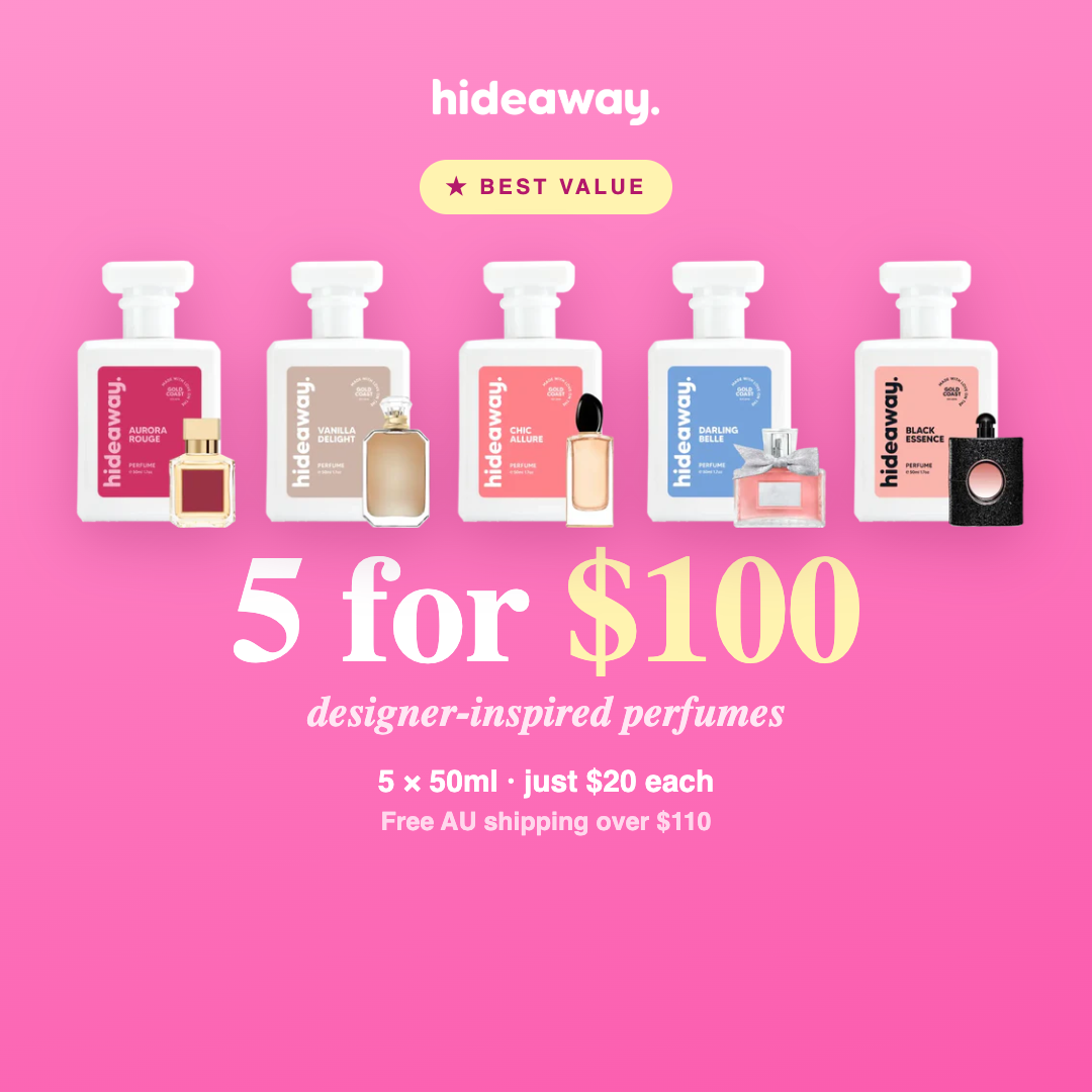 Hideaway 5 perfumes for $100 bundle