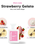 The notes in Strawberry Gelato, animated
