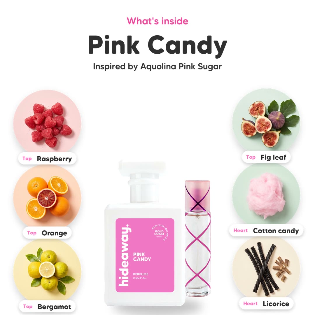The notes in Pink Candy, animated