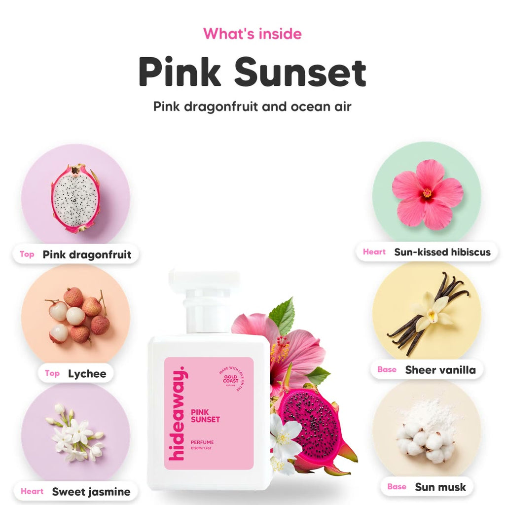 The notes in Pink Sunset, animated