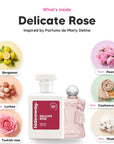 The notes in Delicate Rose, animated