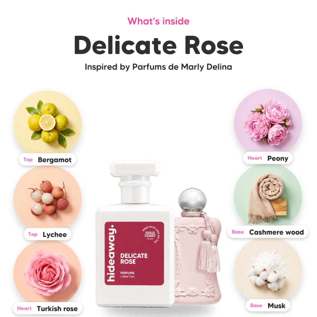 The notes in Delicate Rose, animated