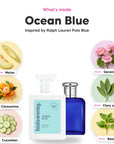 The notes in Ocean Blue, animated