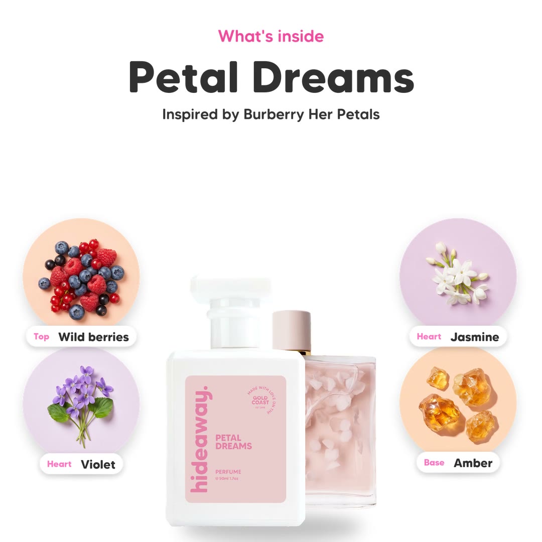 The notes in Petal Dreams, animated