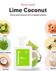 The notes in Lime Coconut, animated